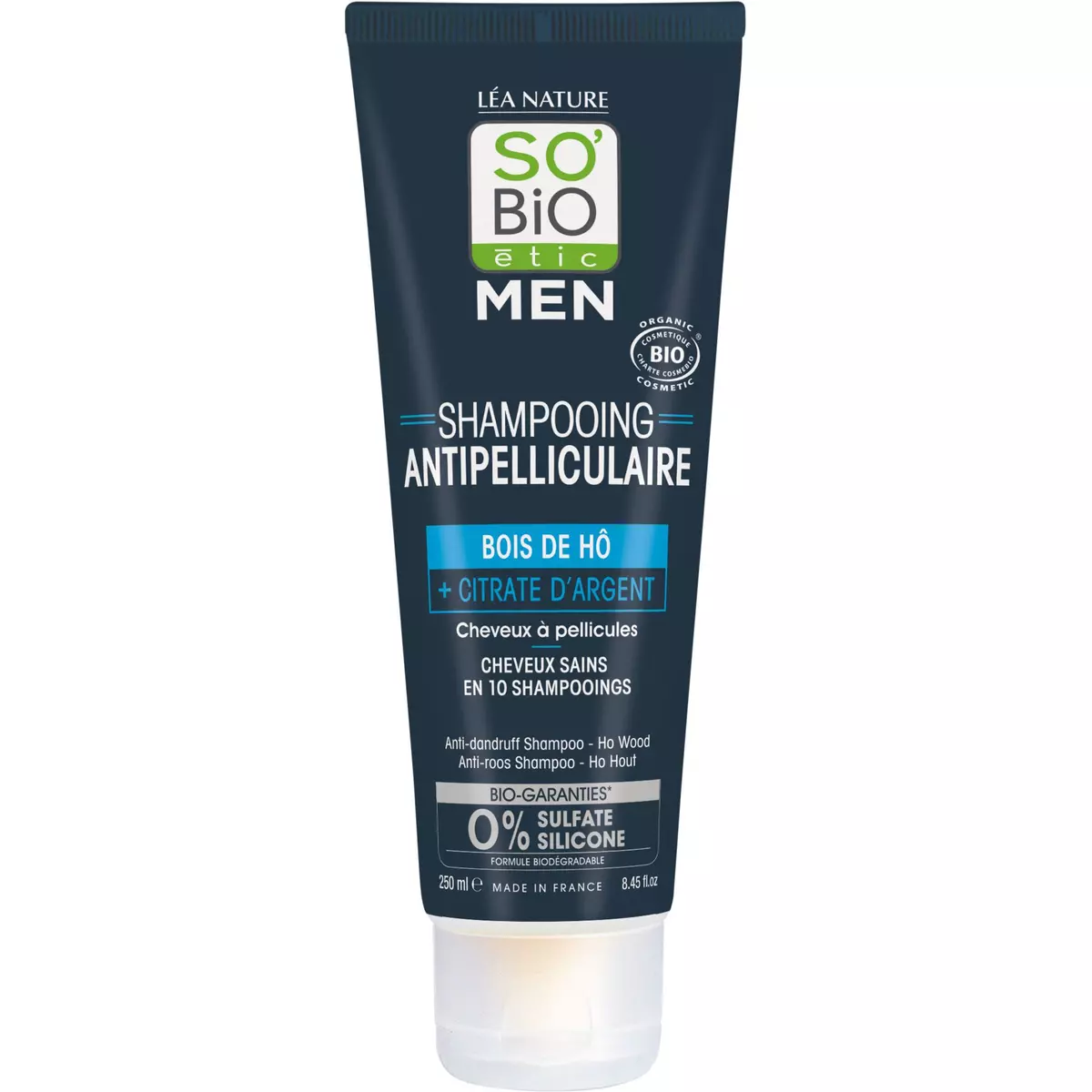 SO BIO ETIC Shampooing antipelliculaire bois de Hô cheveux à pellicules 250ml