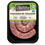 LA NOUVELLE AGRICULTURE Saucisses de Toulouse 500g