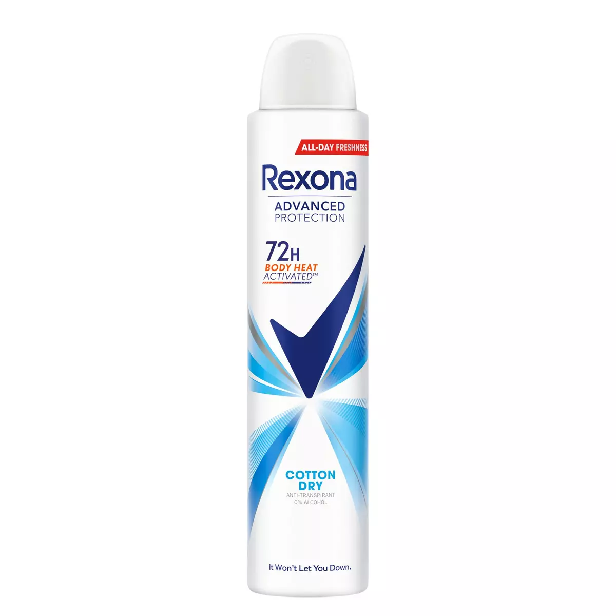 REXONA Déodorant spray advanced protection 72h cotton dry 200ml