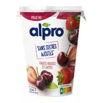 ALPRO Dessert végétal au soja aux fruits rouges et dattes sans sucres ajoutés 400g