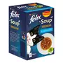 FELIX Soup succulent au cabillaud thon et carrelet pour chat 6 sachets 288g