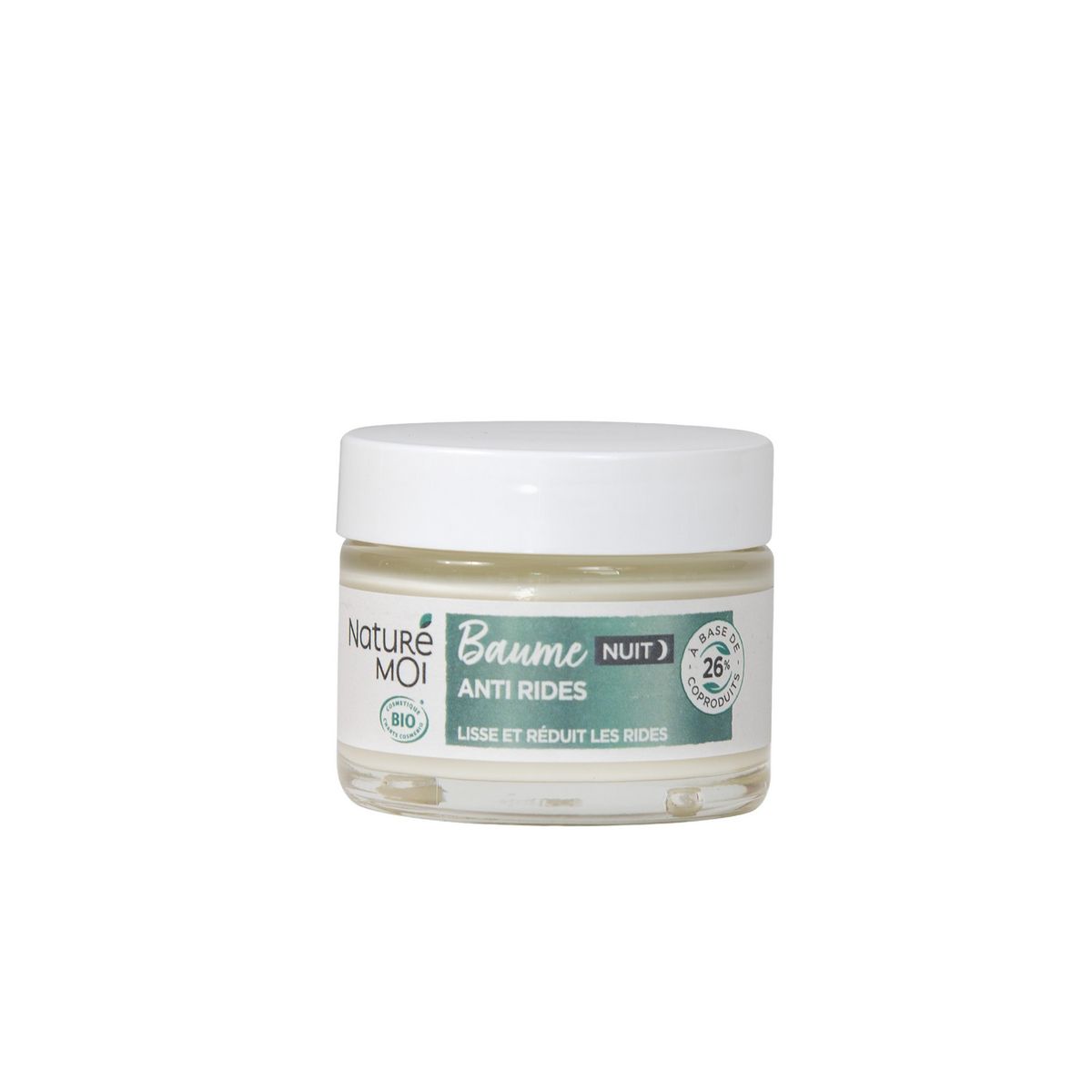 NATURE & MOI Baume nuit anti-rides à l'acide hyaluronique huile de pépins bio tous types de peaux 50ml