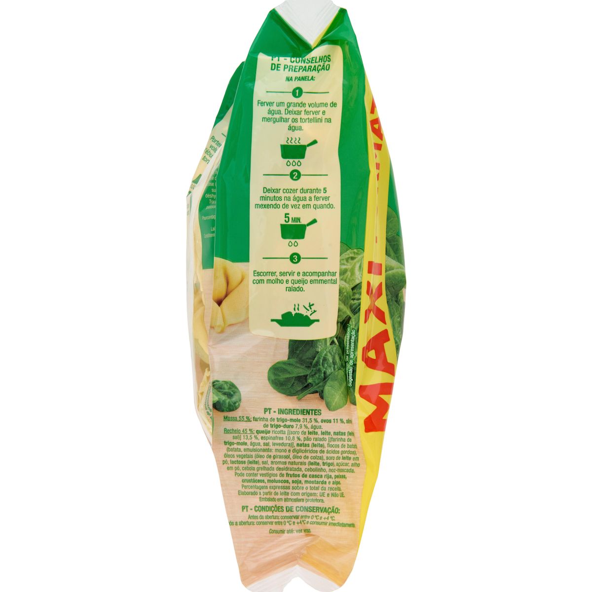 AUCHAN Tortellini ricotta épinards 4 parts 600g