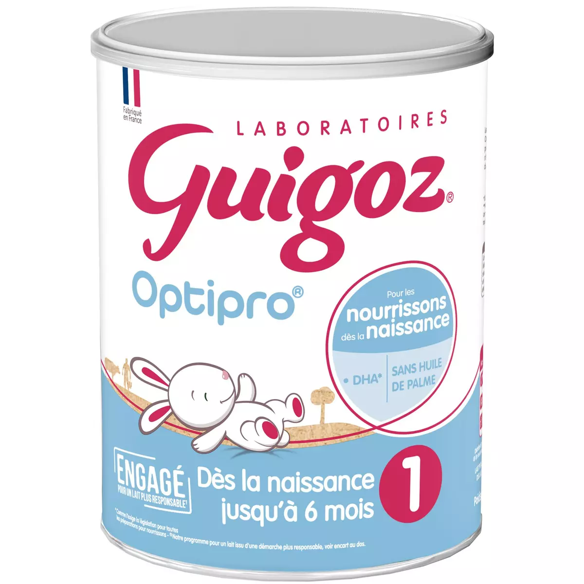 GUIGOZ Optipro 1 lait 1er âge en poudre dès la naissance 830g