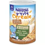 Nestlé NESTLE P'tite céréale 5 céréales nature sans sucres ajoutés en poudre dès 6 mois
