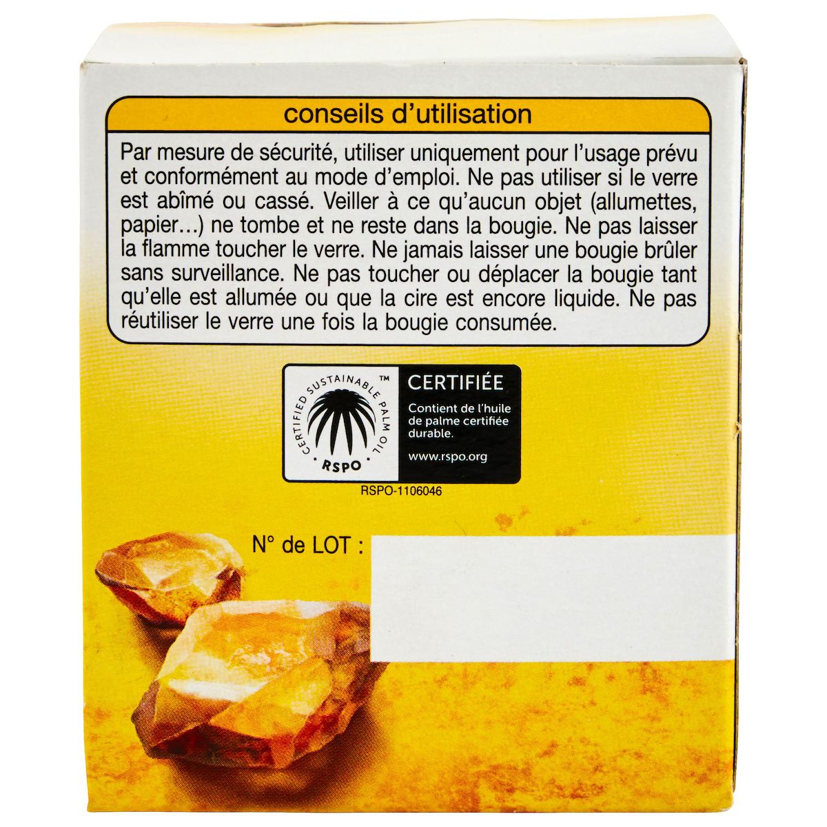 AUCHAN Bougie parfumée lumière gourmande vanille 1 bougie