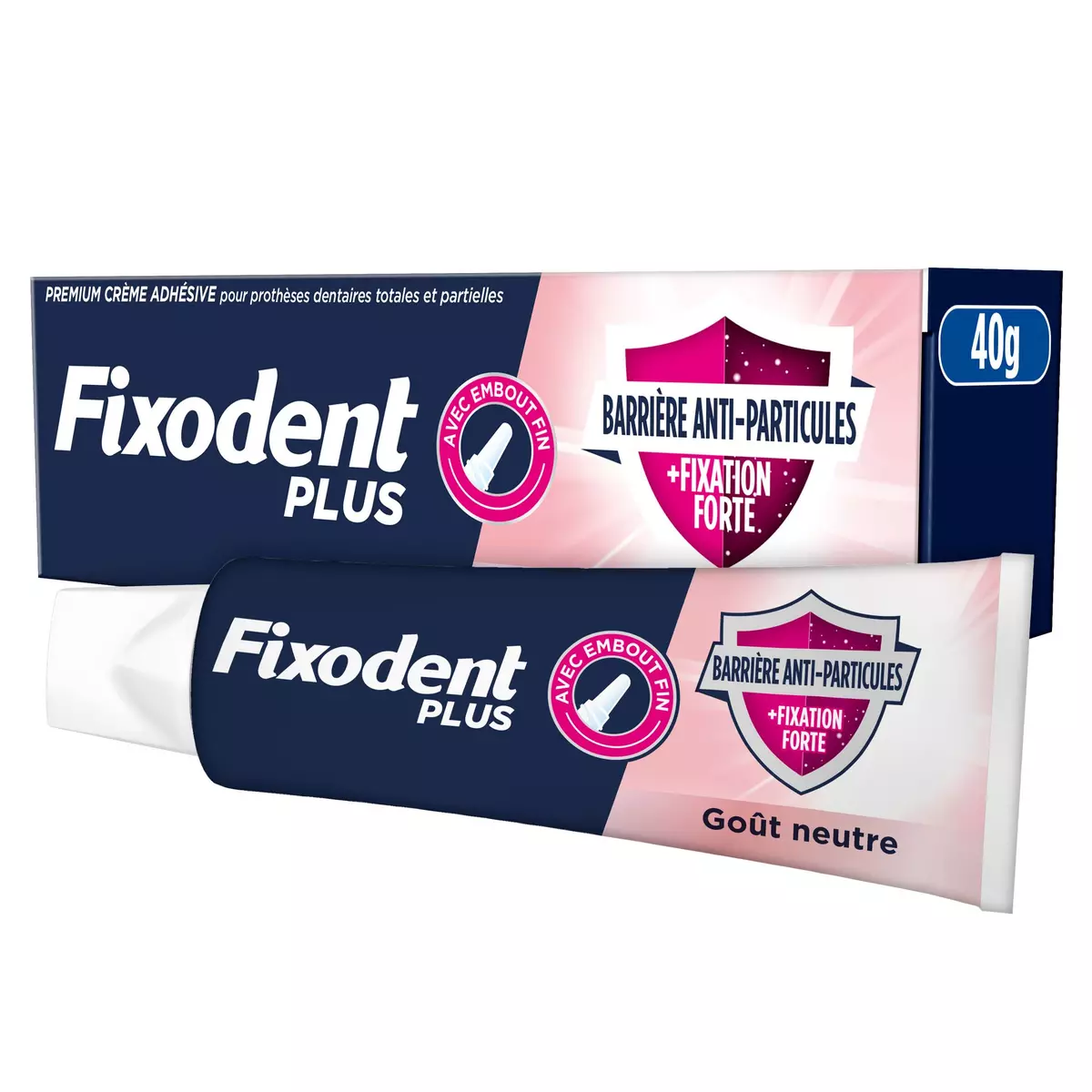 FIXODENT Plus crème fixative anti-particules 40g