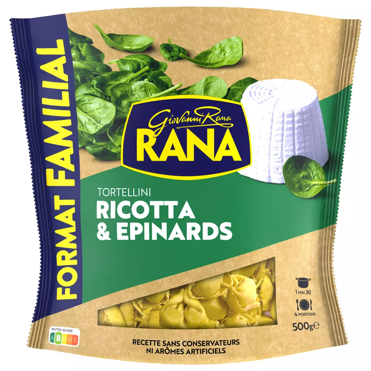 RANA Tortellini ricotta & épinards 4 portions 500g