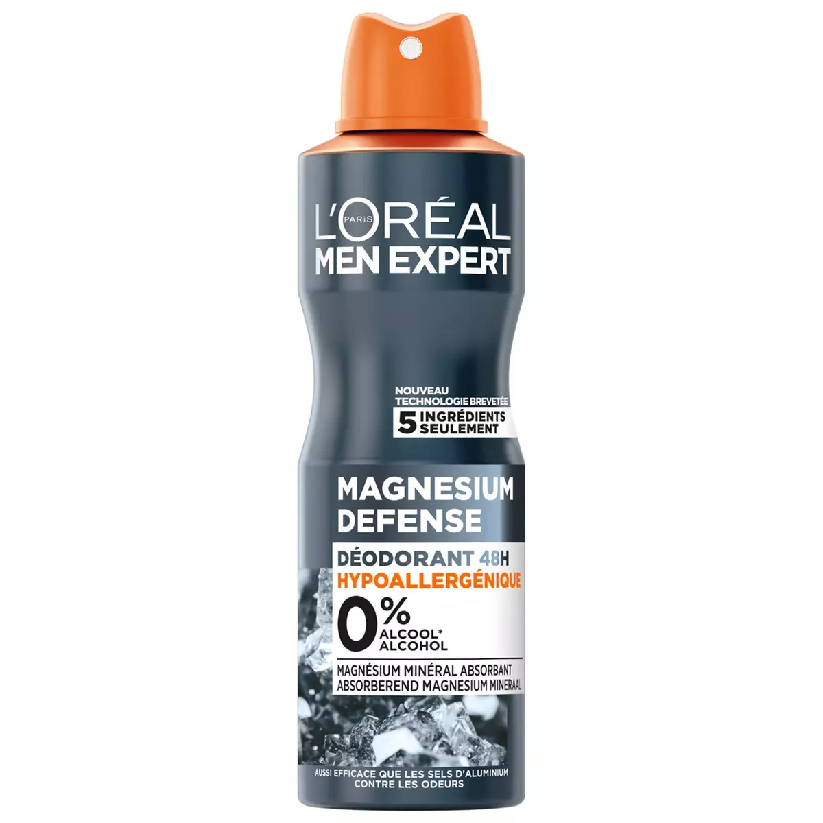 L'OREAL Men expert magnesium defense déodorant 48h hypoallergénique 150ml