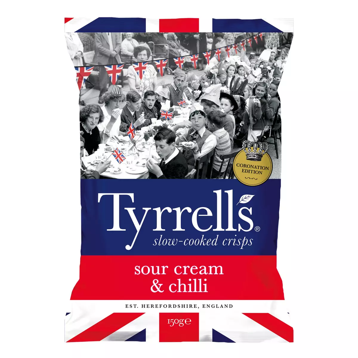 TYRRELL'S Chips à la crème aigre et au piment sérénade 150g