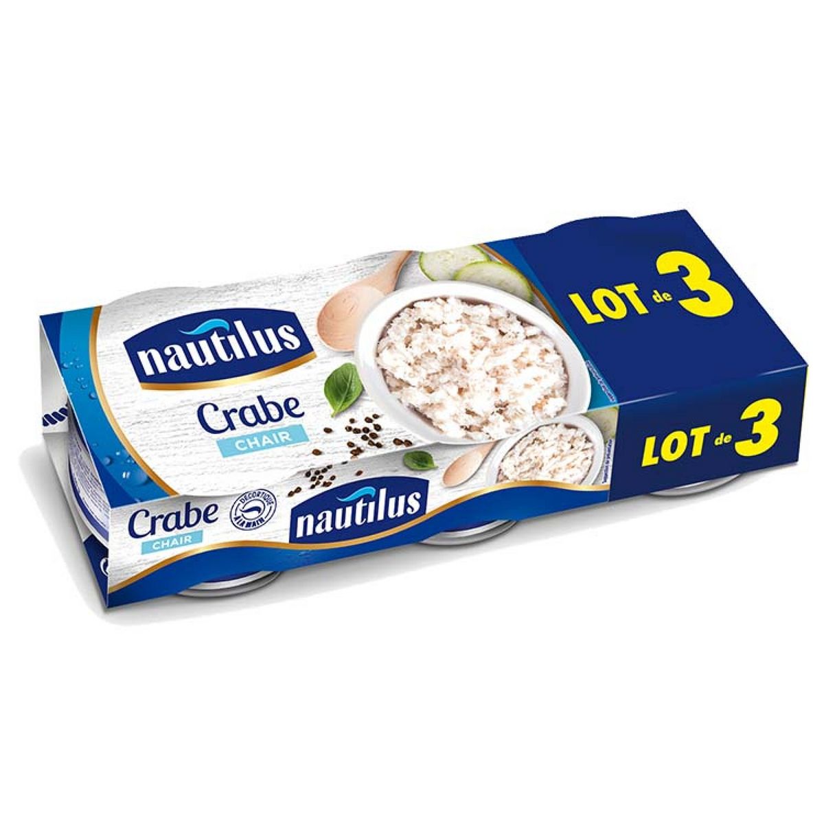 NAUTILUS Chair de crabe 3x105g