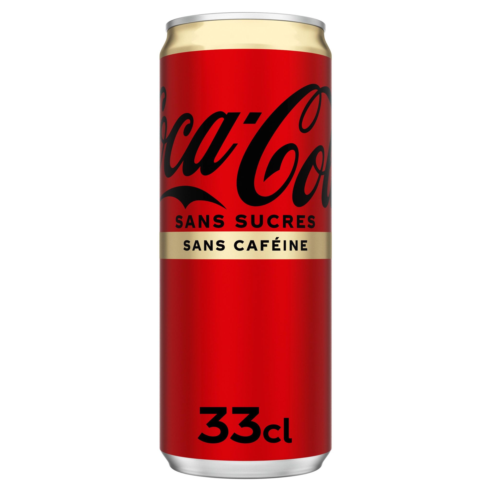COCA-COLA Boisson gazeuse aux extraits végétaux sans sucres sans caféine boîte 33cl