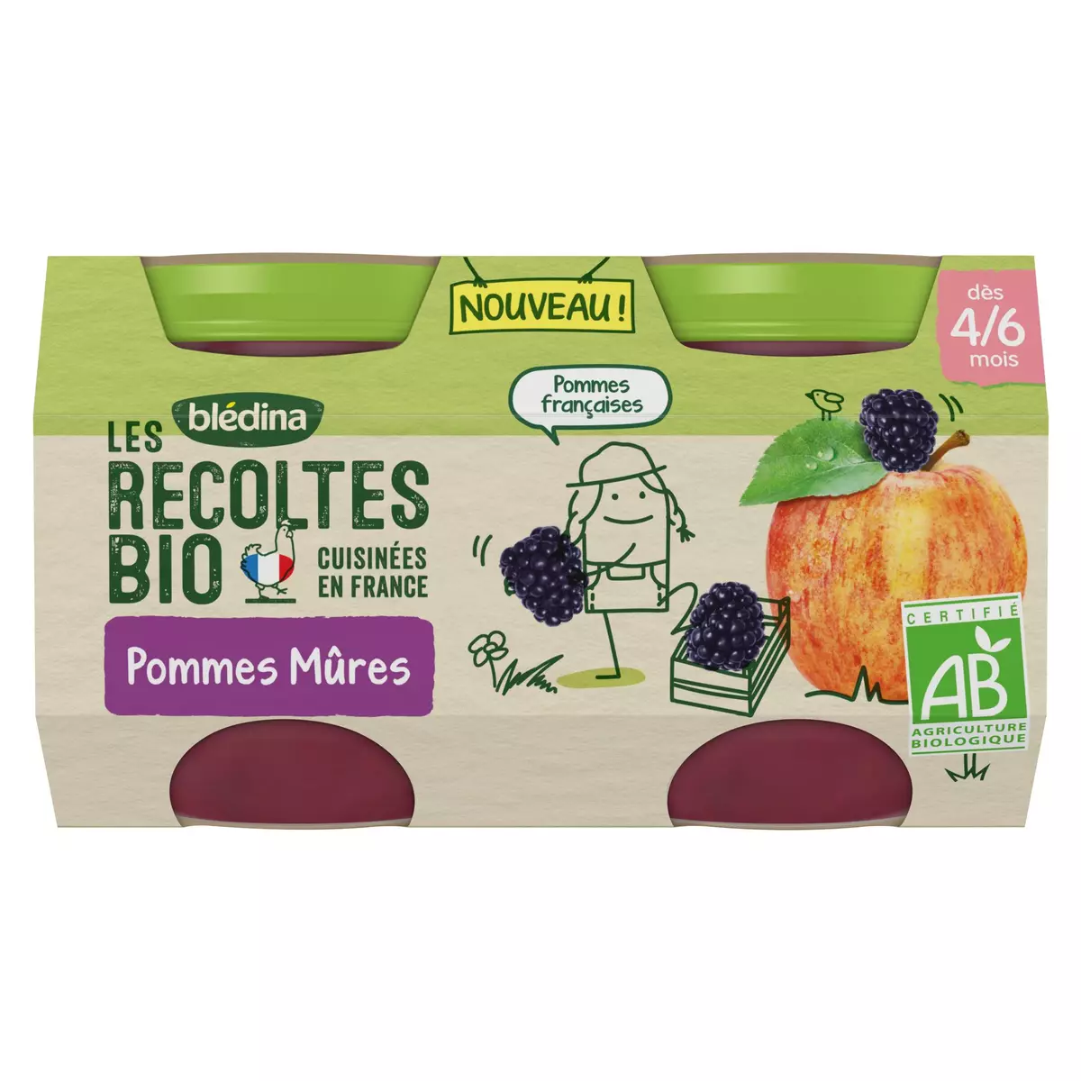 France bébé bio bledina nourriture - Blédina