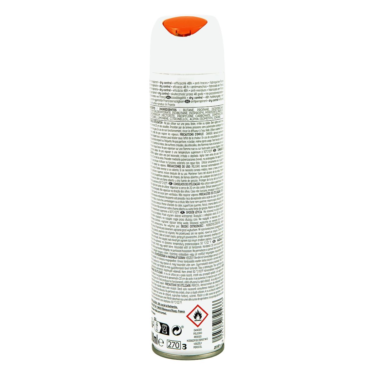 COSMIA Déodorant spray 48h dry control anti-traces 200ml