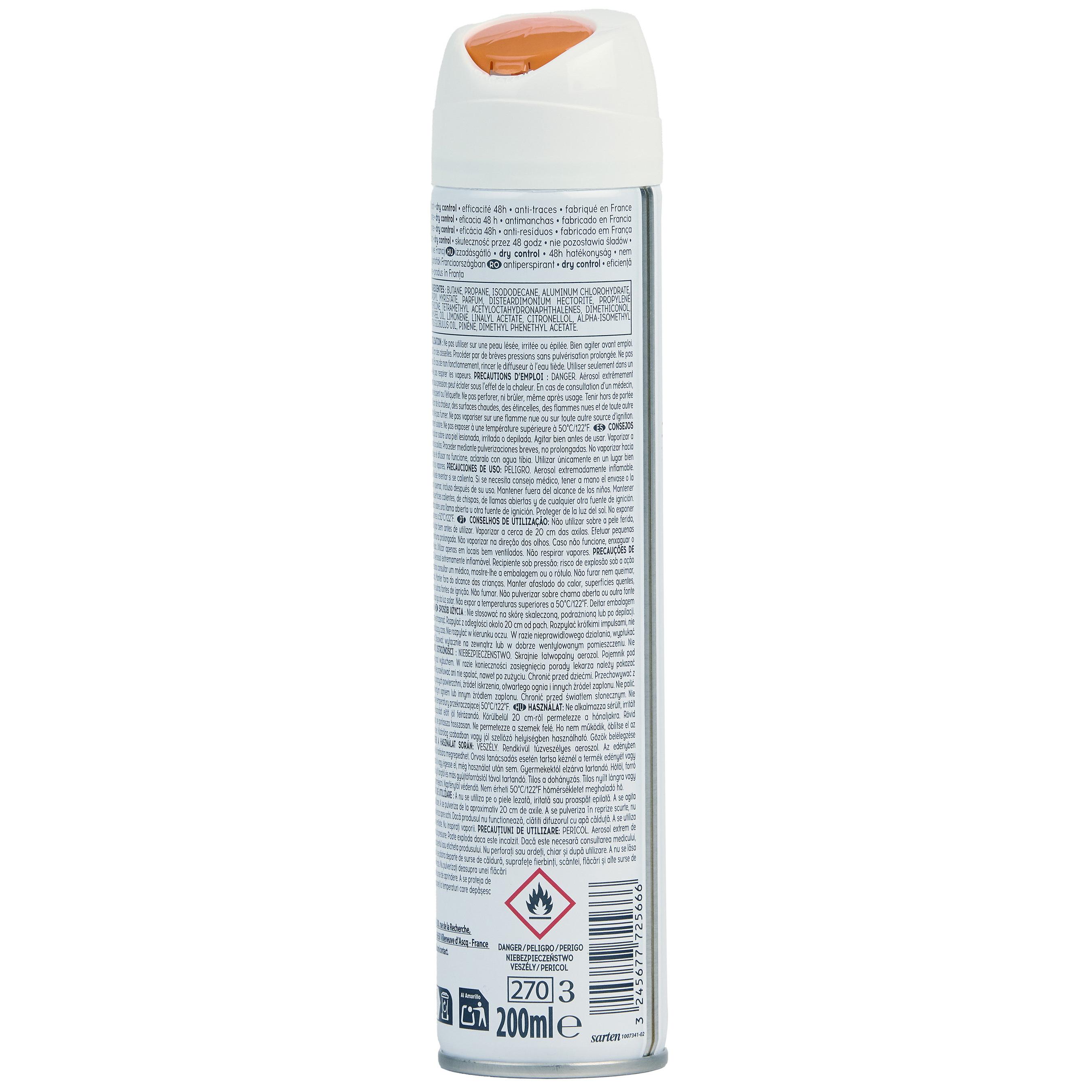 Voir la diapositive 3 : COSMIA Déodorant spray 48h dry control anti-traces 200ml