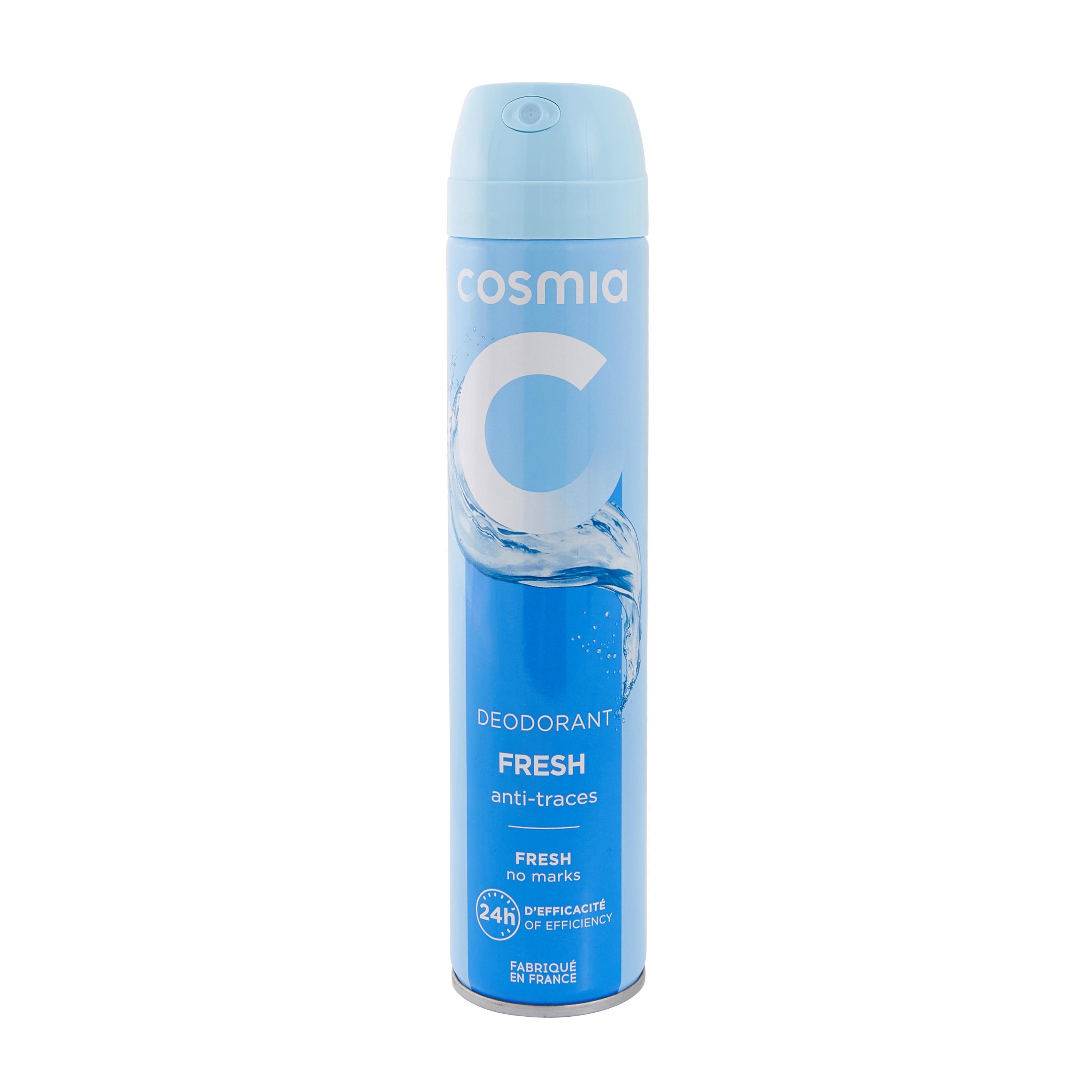 Voir la diapositive 3 : COSMIA Déodorant spray 24h fraicheur anti-traces 200ml