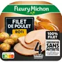 FLEURY MICHON Filet de poulet rôti sans nitrite 4 tranches 116g