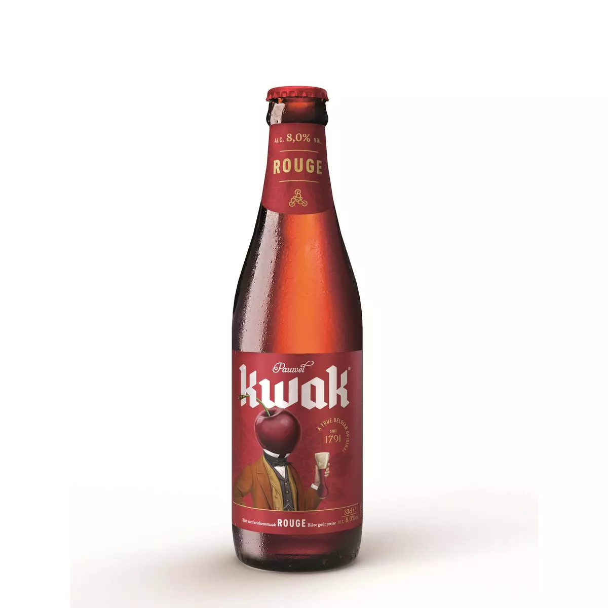 KWAK Bière rouge goût cerise 8% 33cl