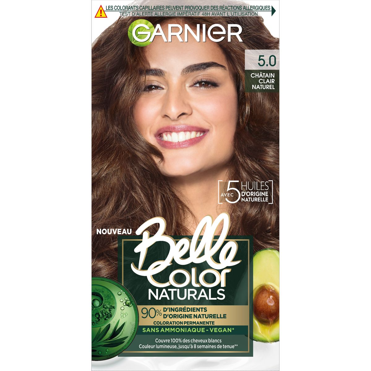 GARNIER Belle Color naturals Coloration 5.0 châtain clair naturel 1 kit