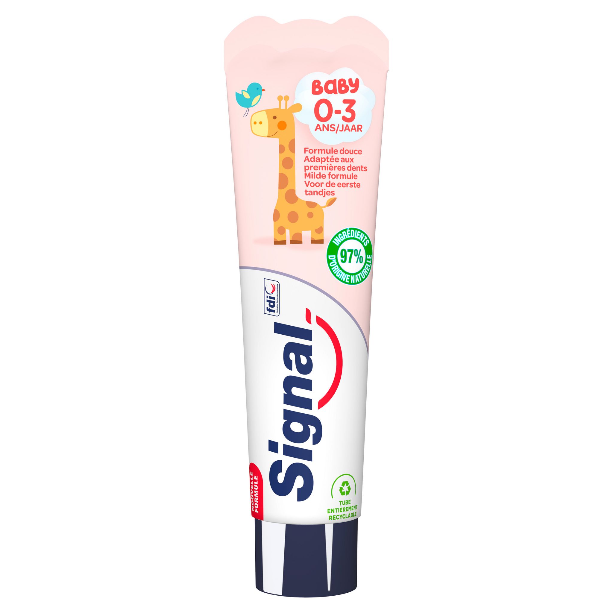 Voir la diapositive 2 : SIGNAL Dentifrice bébé 0-3ans 50ml