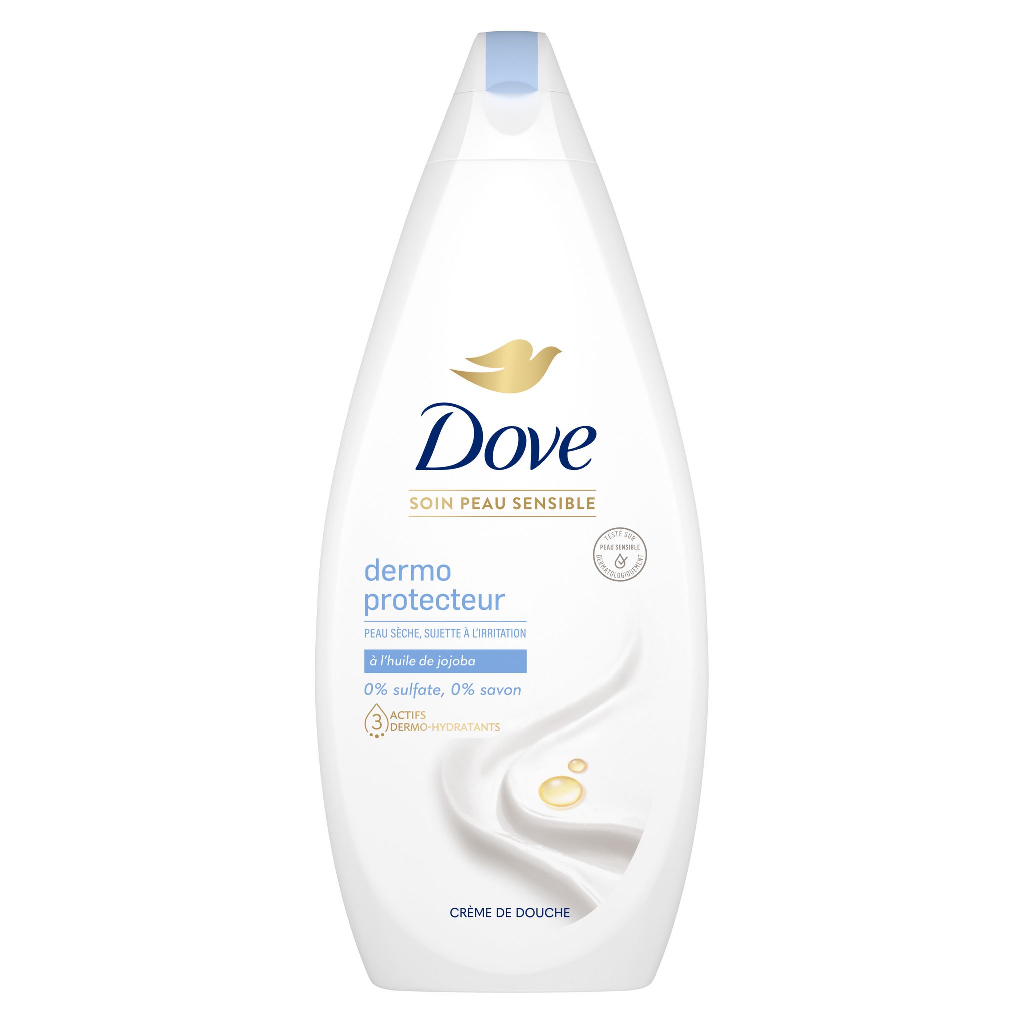 Voir la diapositive 2 : DOVE Crème de douche dermo protecteur pour peaux sensibles 750ml