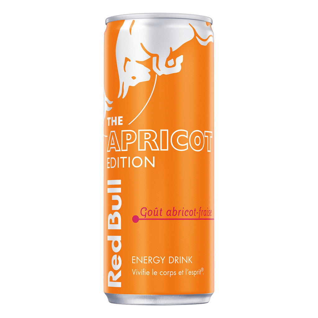 RED BULL Boisson énergisante goût abricot-Fraise 25cl