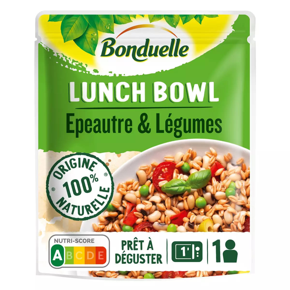 BONDUELLE Lunch bowl épeautre et légumes 1 personne 250g