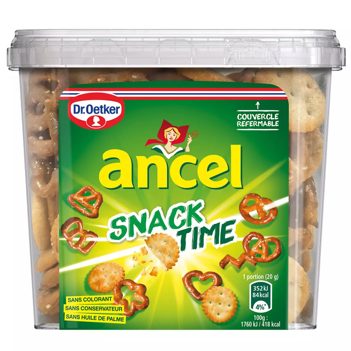 ANCEL Assortiment snacks bretzels crackers d'Alsace 260g