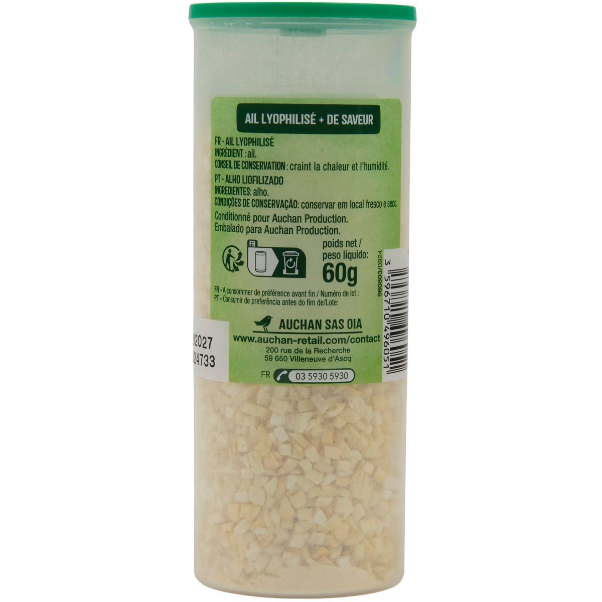 AUCHAN ail en granulé 60g