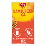 SCHAR Hamburger sans gluten sans lactose 4 hamburger 300g