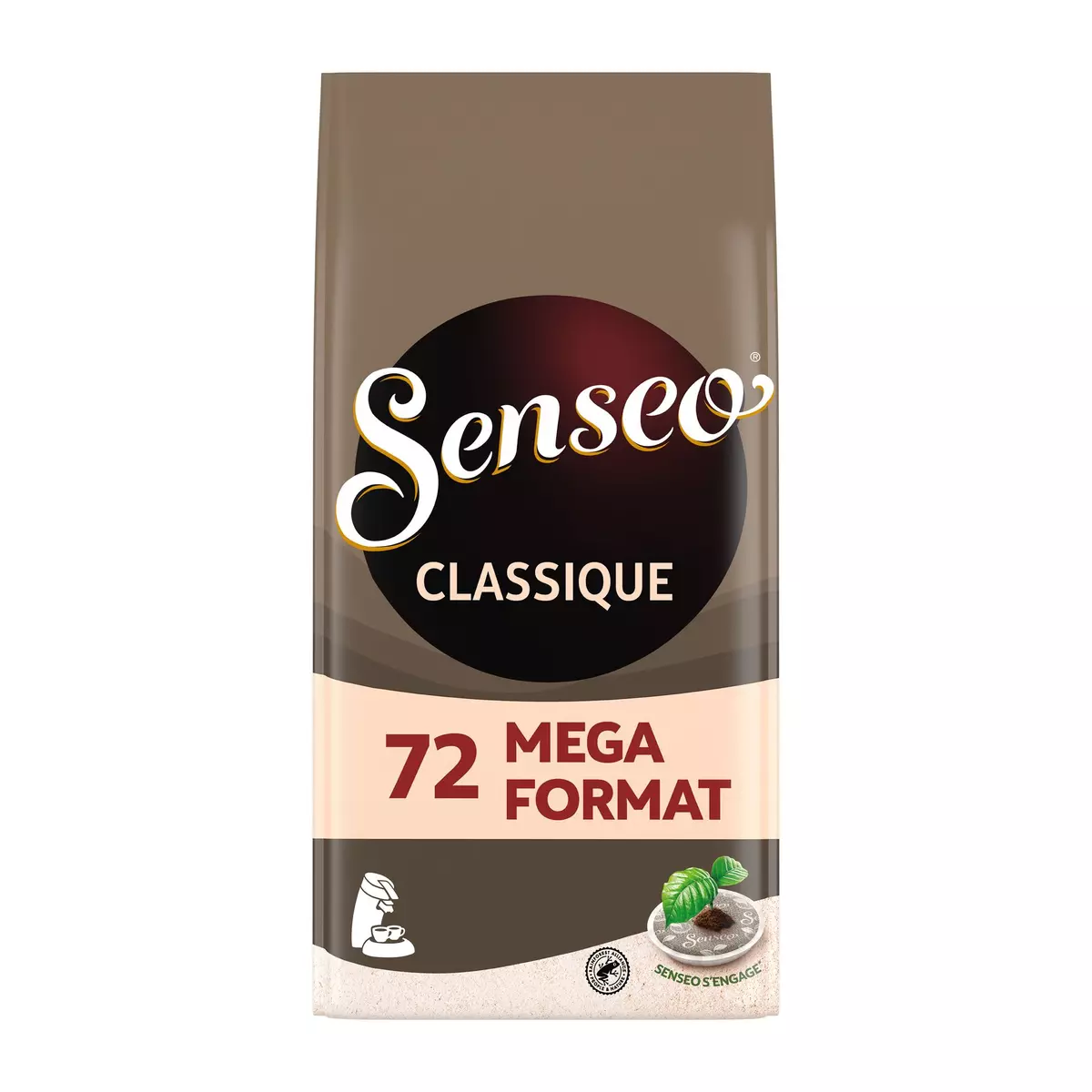 SENSEO Dosettes de café classique 72 dosettes 500g