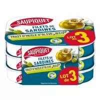 Filets de Sardines à l'huile d'olive de SAUPIQUET : avis et tests -  Conserves - Plats cuisinés - Filets de Sardines à l'huile d'olive de  SAUPIQUET : avis et tests - Conserves 