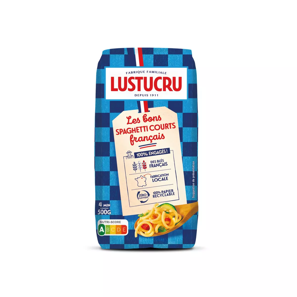 LUSTUCRU Spaghetti courts français 500g
