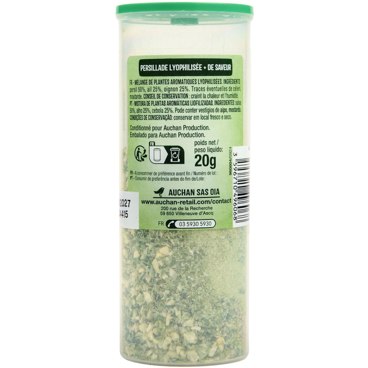 AUCHAN Persillade lyophilisée 20g