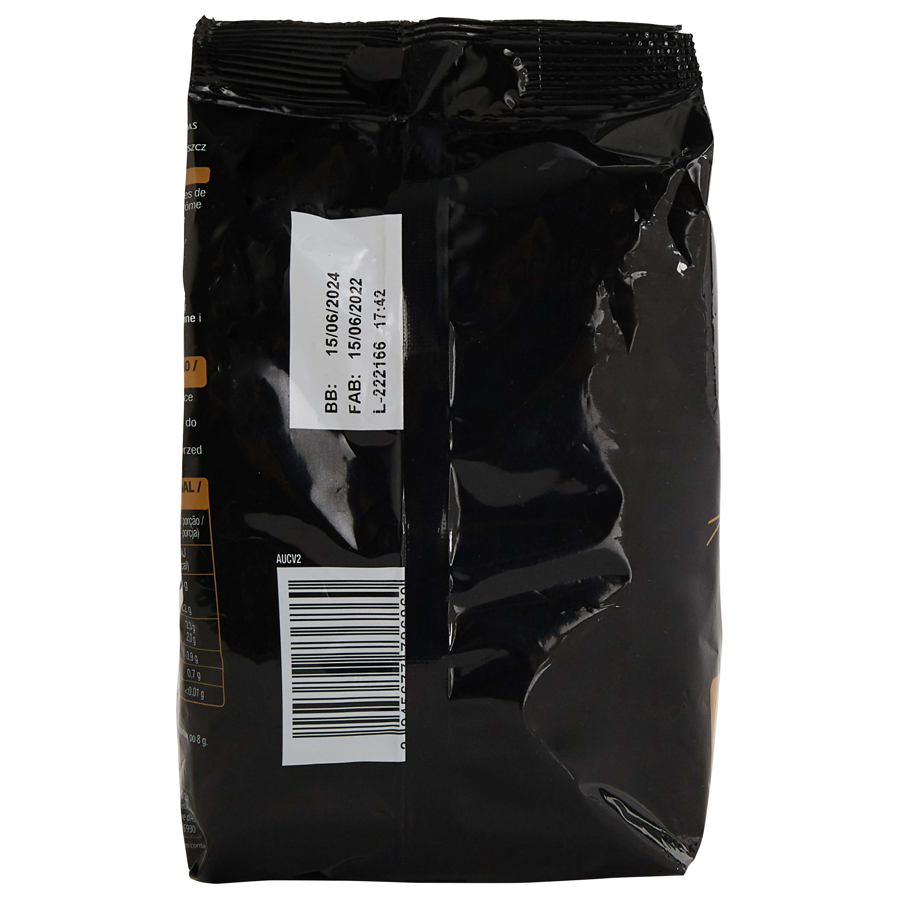 Voir la diapositive 2 : AUCHAN GOURMET Mini tablettes de chocolat noir fèves de cacao 200g