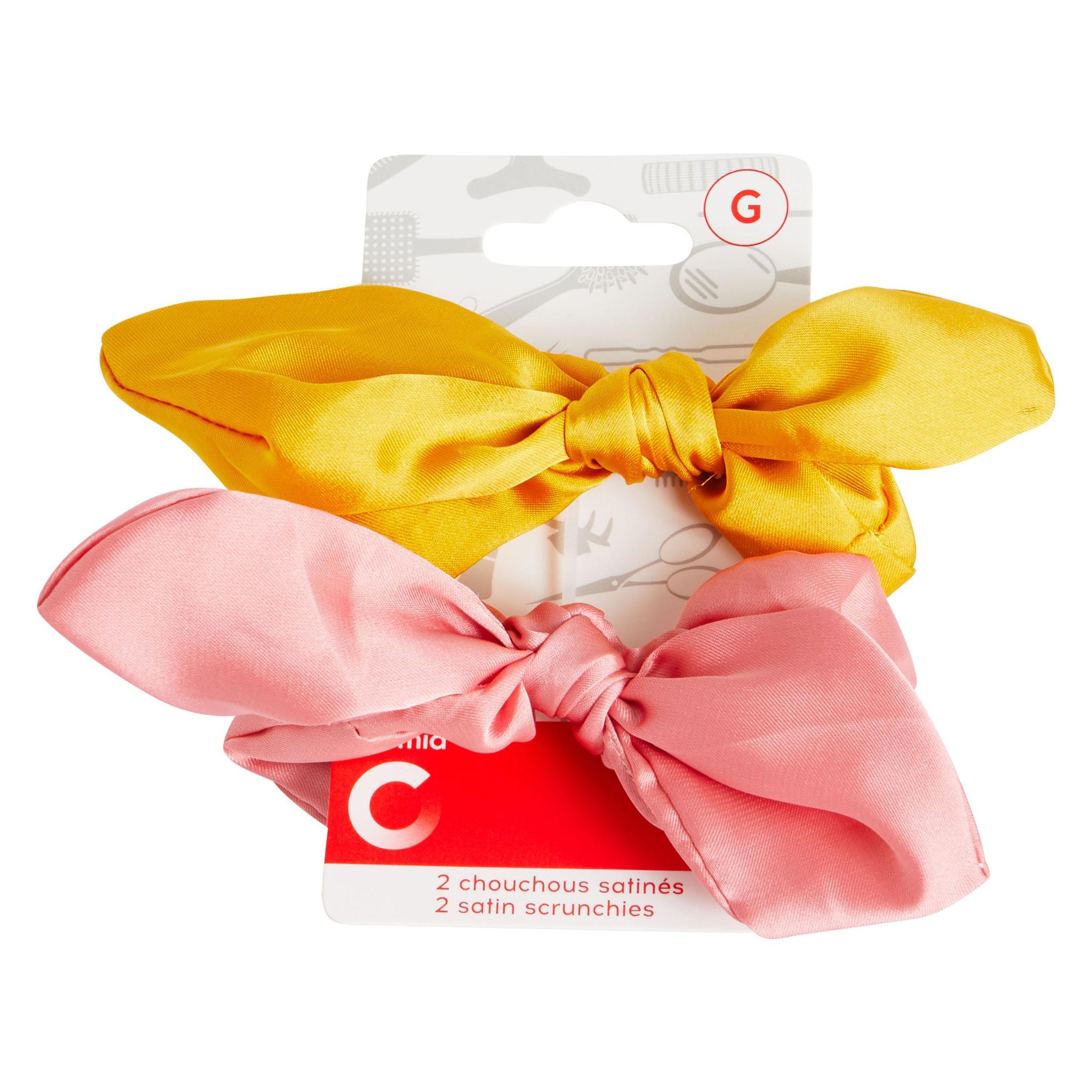 Voir la diapositive 3 : COSMIA Chouchous satinés 2 pièces