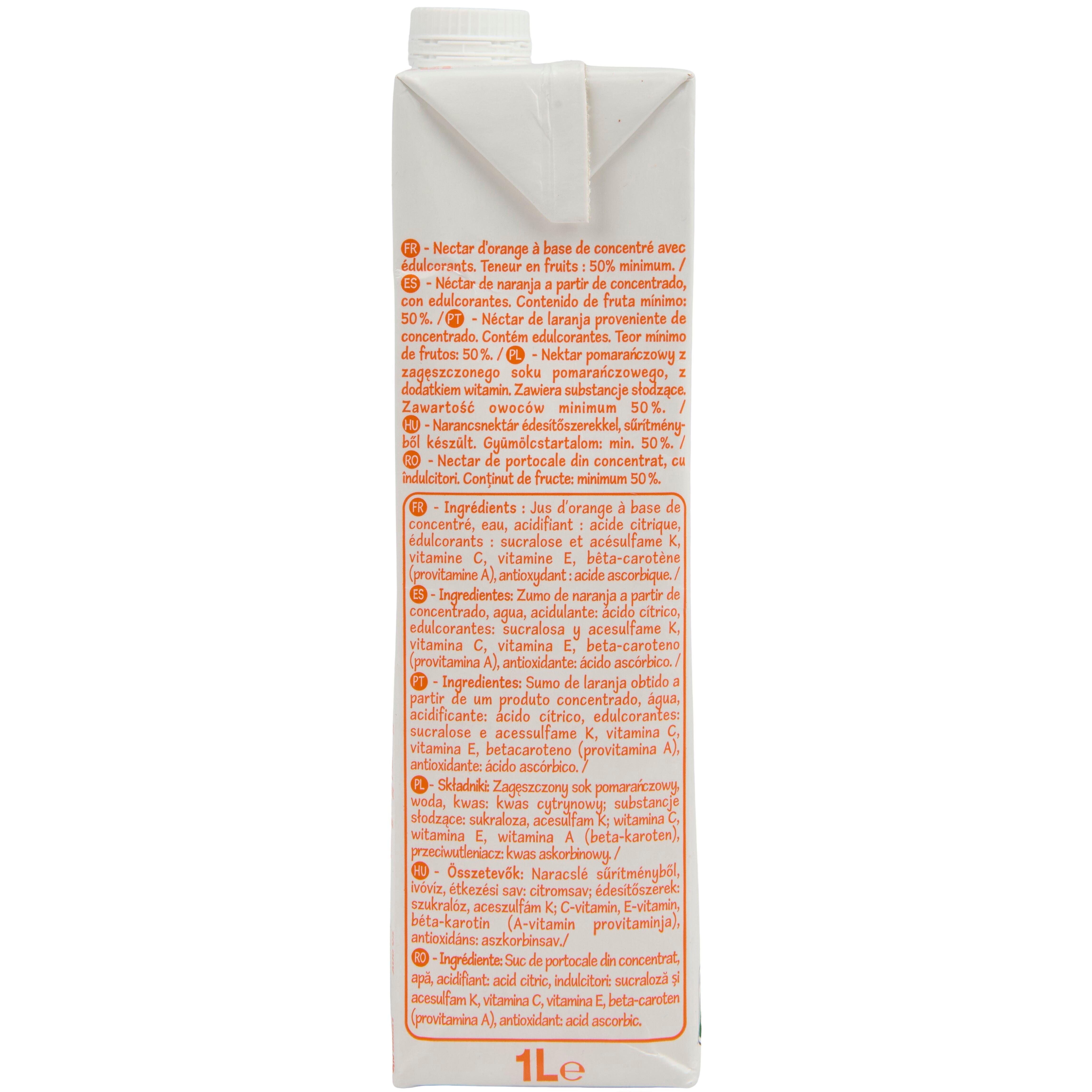 Voir la diapositive 3 : POUCE Nectar d'orange 1l