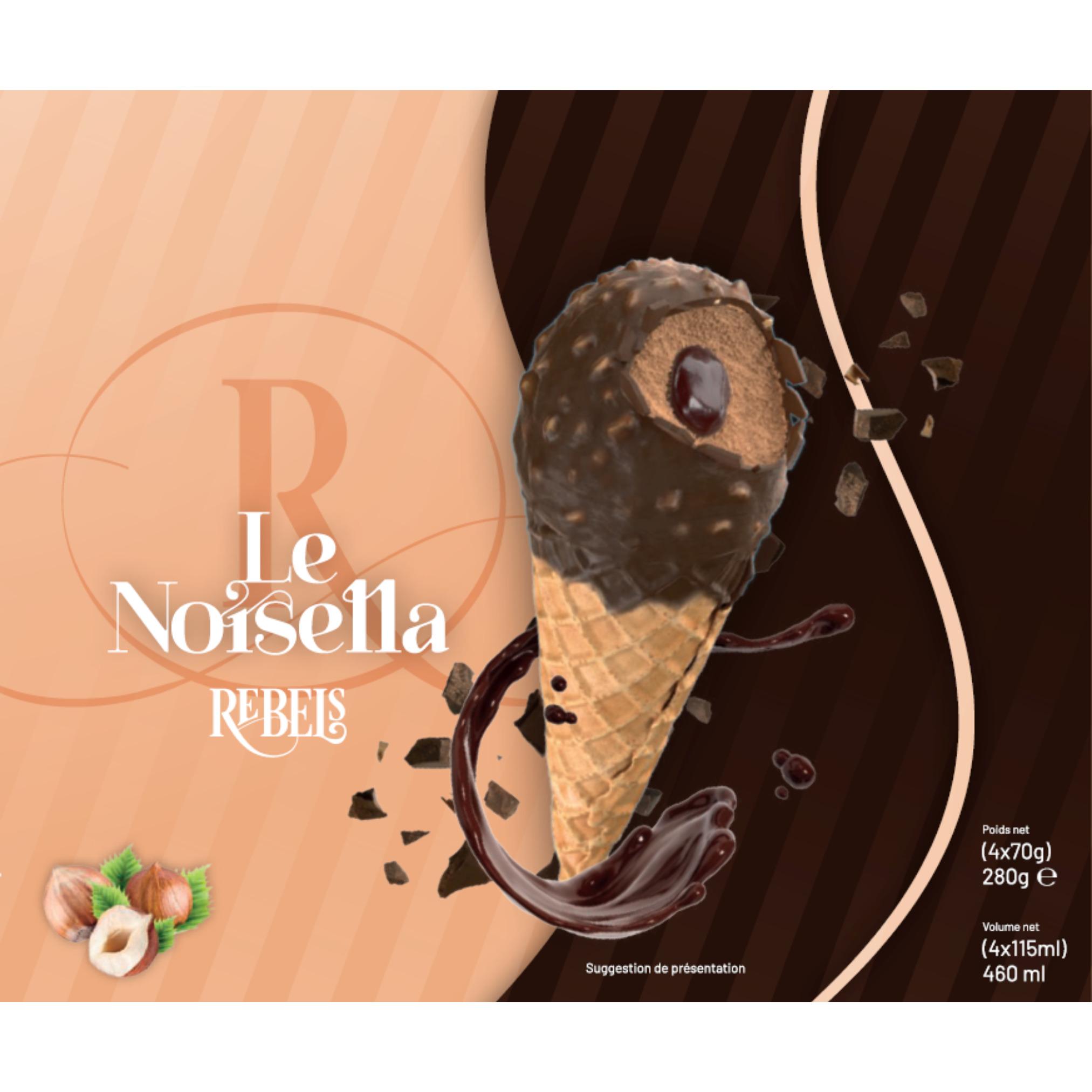 Rebels cônes noisella 4 pièces 4x70g