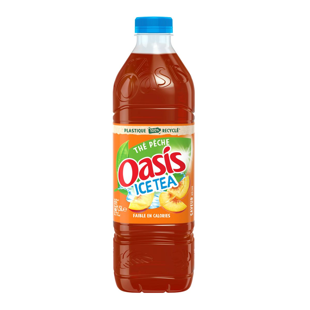OASIS Ice Tea Thé noir glacé saveur Pêche 1.5l