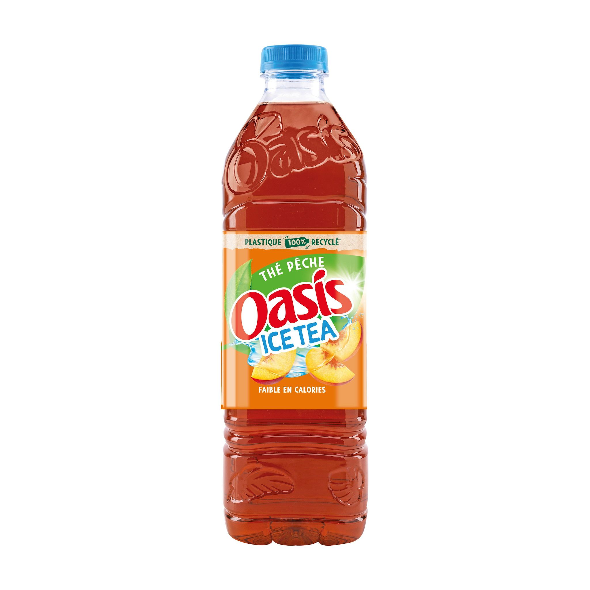 Voir la diapositive 3 : OASIS Ice Tea Boisson aux fruits et thé glacé saveur pêche 1.5l