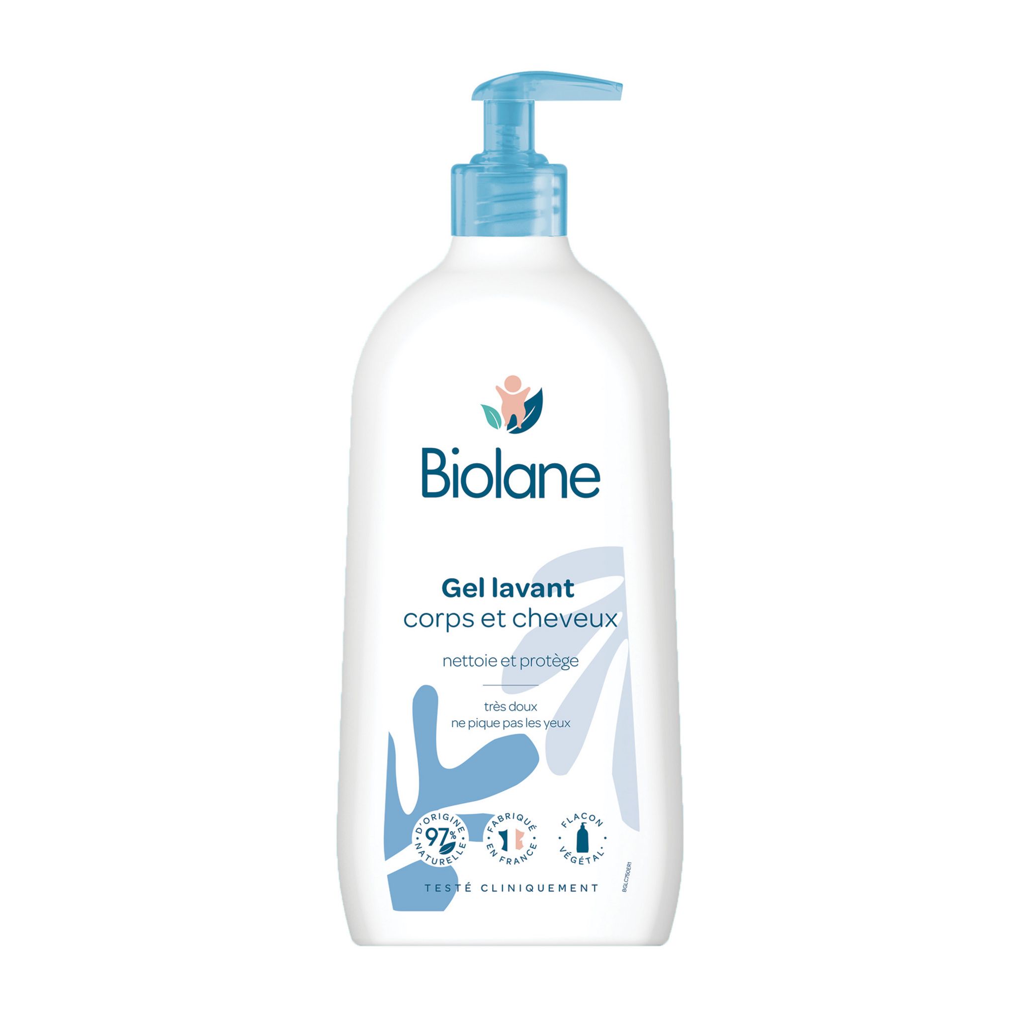 Voir la diapositive 2 : BIOLANE Gel lavant corps et cheveux 750ml