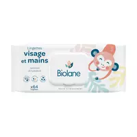 Biolane - Lingettes Papier Toilette jetables - Lingettes humides Bébé &  enfant - Hydrate et Nettoie en Douceur - peaux sensibles - 54 Lingettes