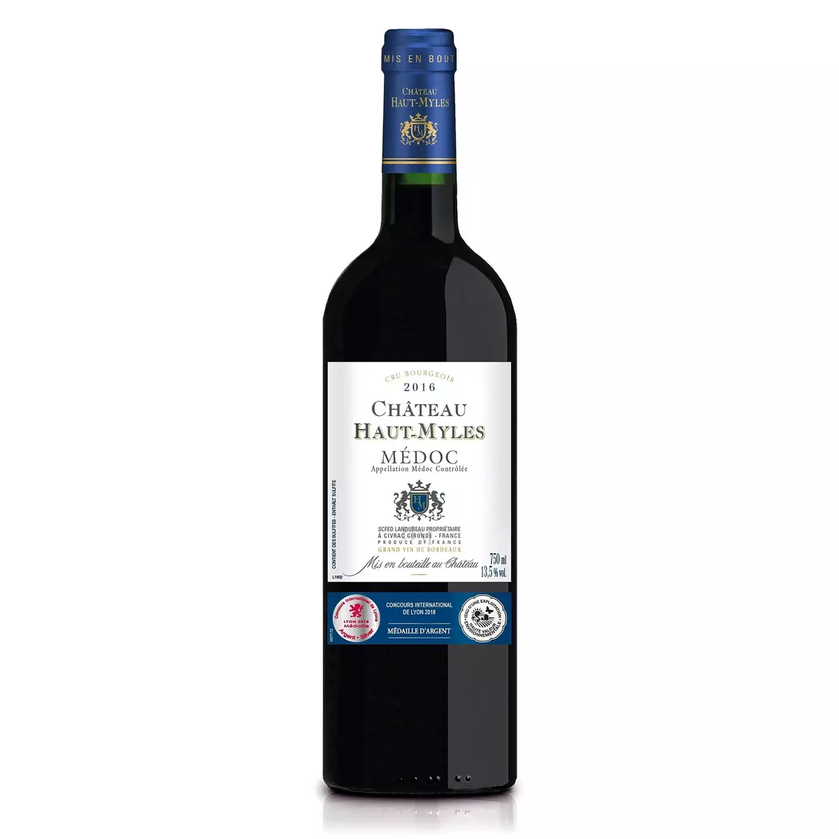 Vin rouge AOP Médoc Château Haut-Myles 2016 75cl