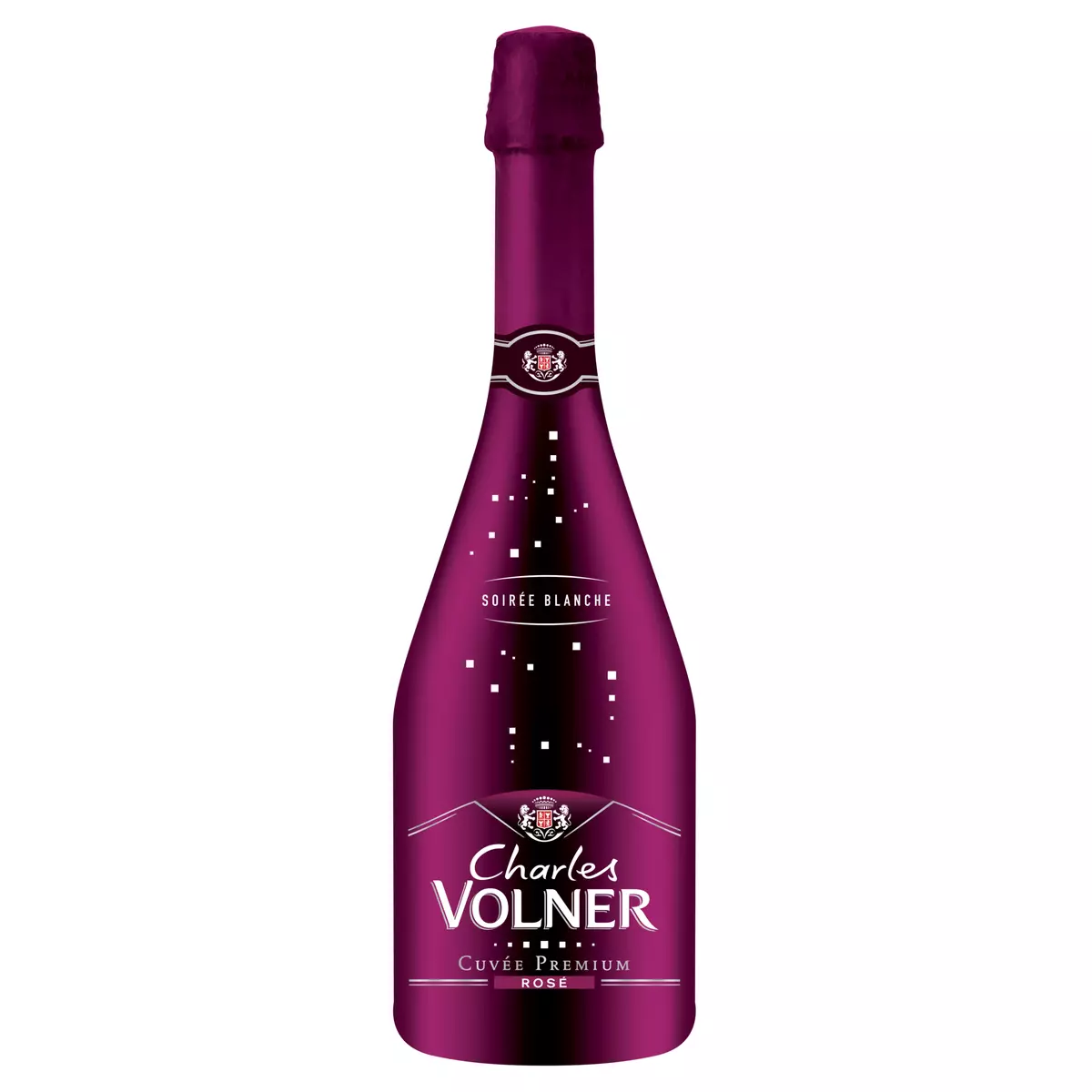 CHARLES VOLNER Vin effervescent soirée blanche rosé  75cl