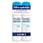 ETIAXIL Déodorant anti-transpirant 48h 2x150ml