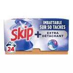 SKIP Lessive capsules 3en1 hygiène + 24 capsules