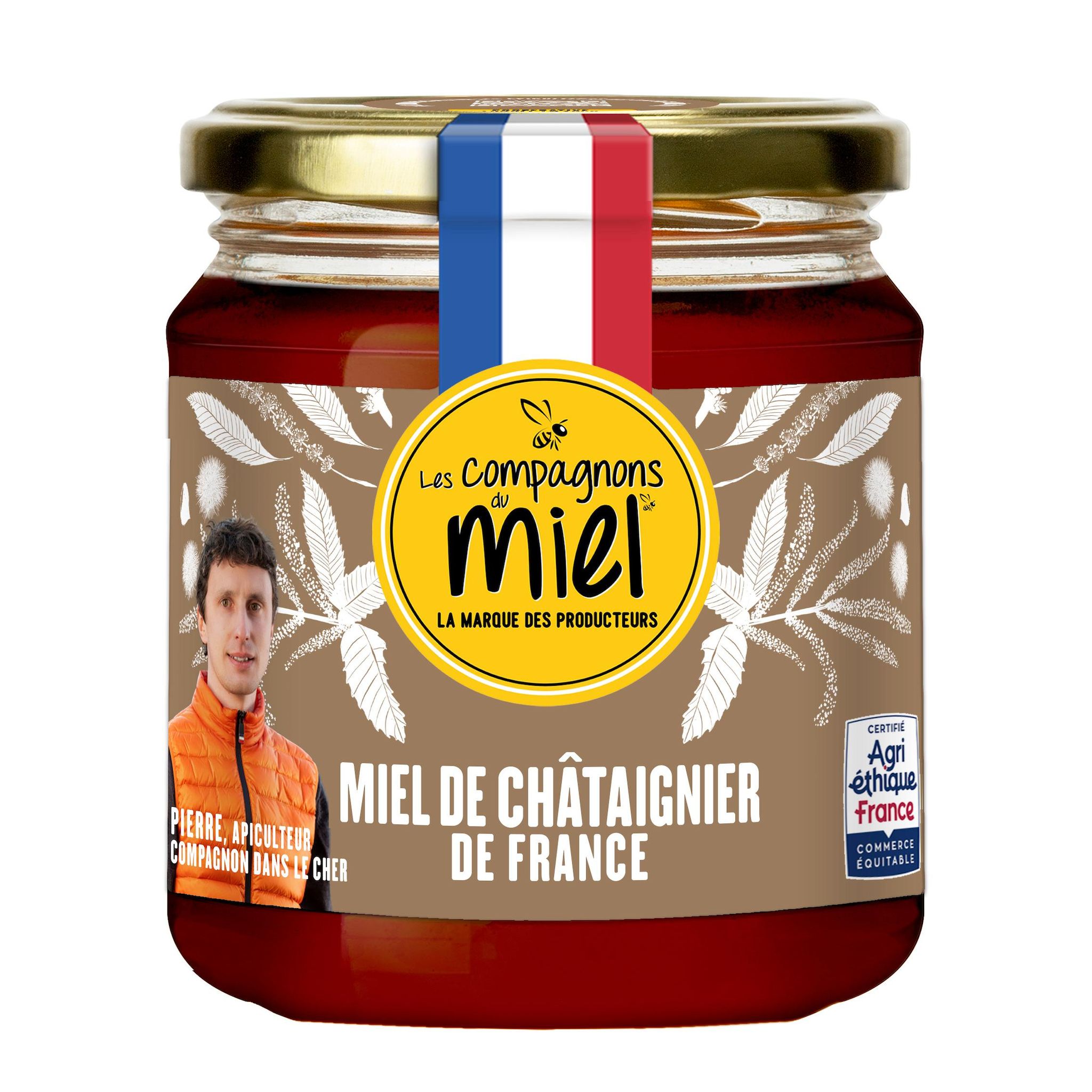 LES COMPAGNONS DU MIEL Miel de châtaignier de France 375g