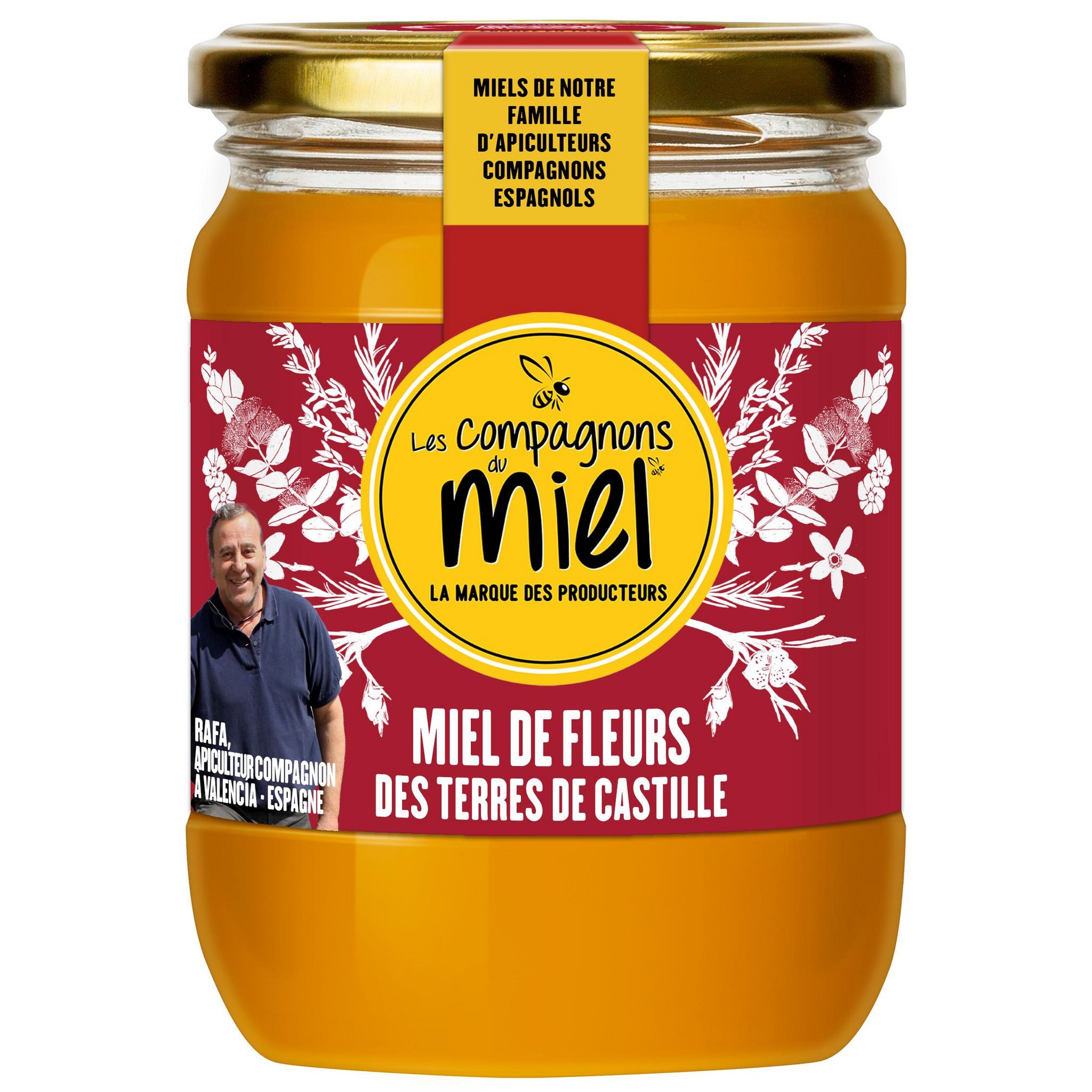 LES COMPAGNONS DU MIEL Miel de fleurs des terres de Castille 750g
