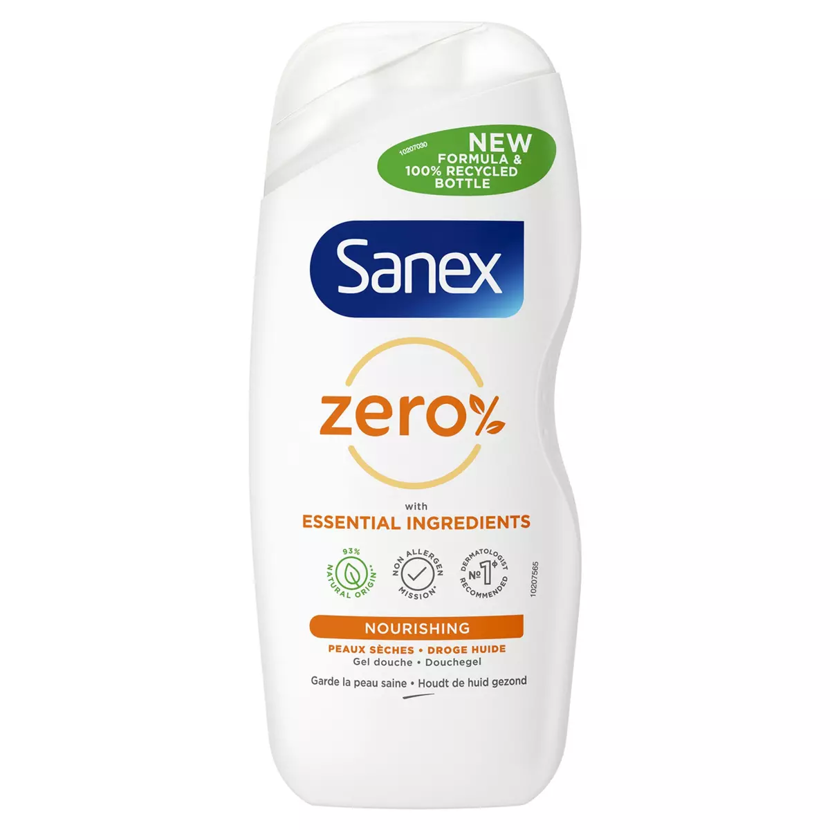 SANEX Zéro% gel douche nourrissant pour peaux sèches 250ml