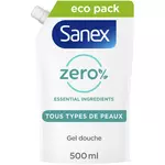 SANEX Zéro% Recharge gel douche tous types de peaux 500ml
